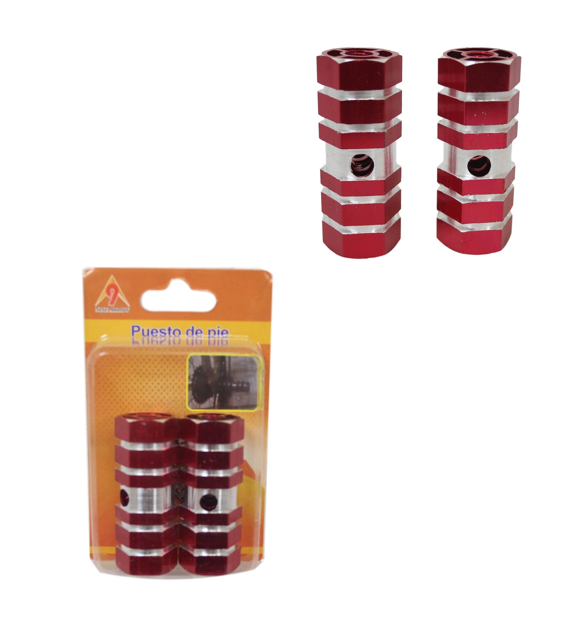 Durable Aluminium Bike Pedal Foot Rest Axle Pegs Pack of 2