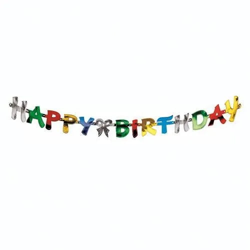 Happy Birthday Letters Banner 14m Party Decorations