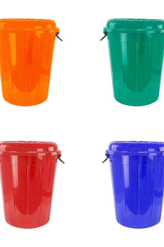 EcoFriendly 60L Plastic Storage Drum Bin Bucket with Handles