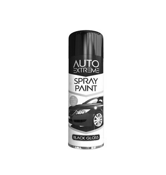 Auto Extreme Spray Rapide Black Gloss 250ml Durable Finish