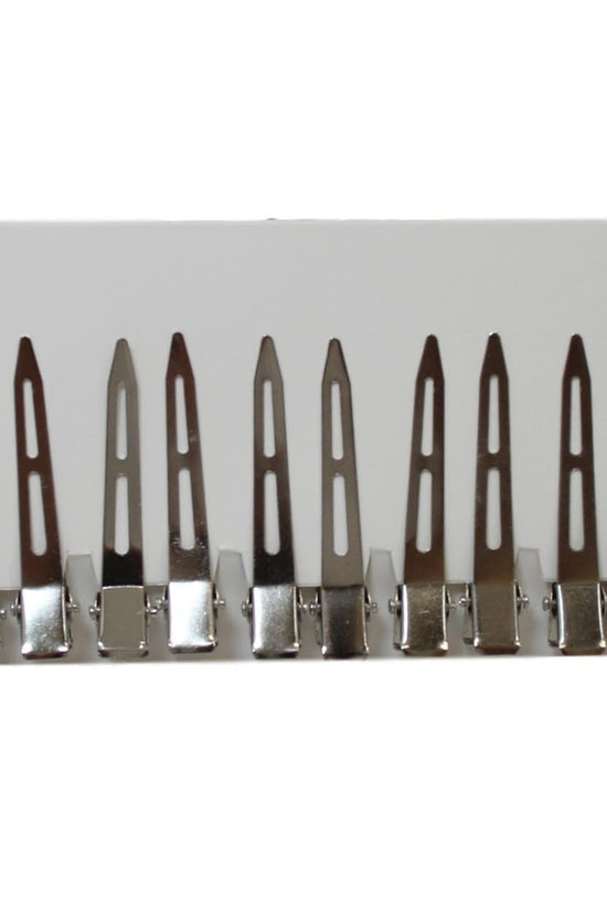 Premium 6 cm Metal Hair Clips Pack of 10 Stylish Hair Accessories