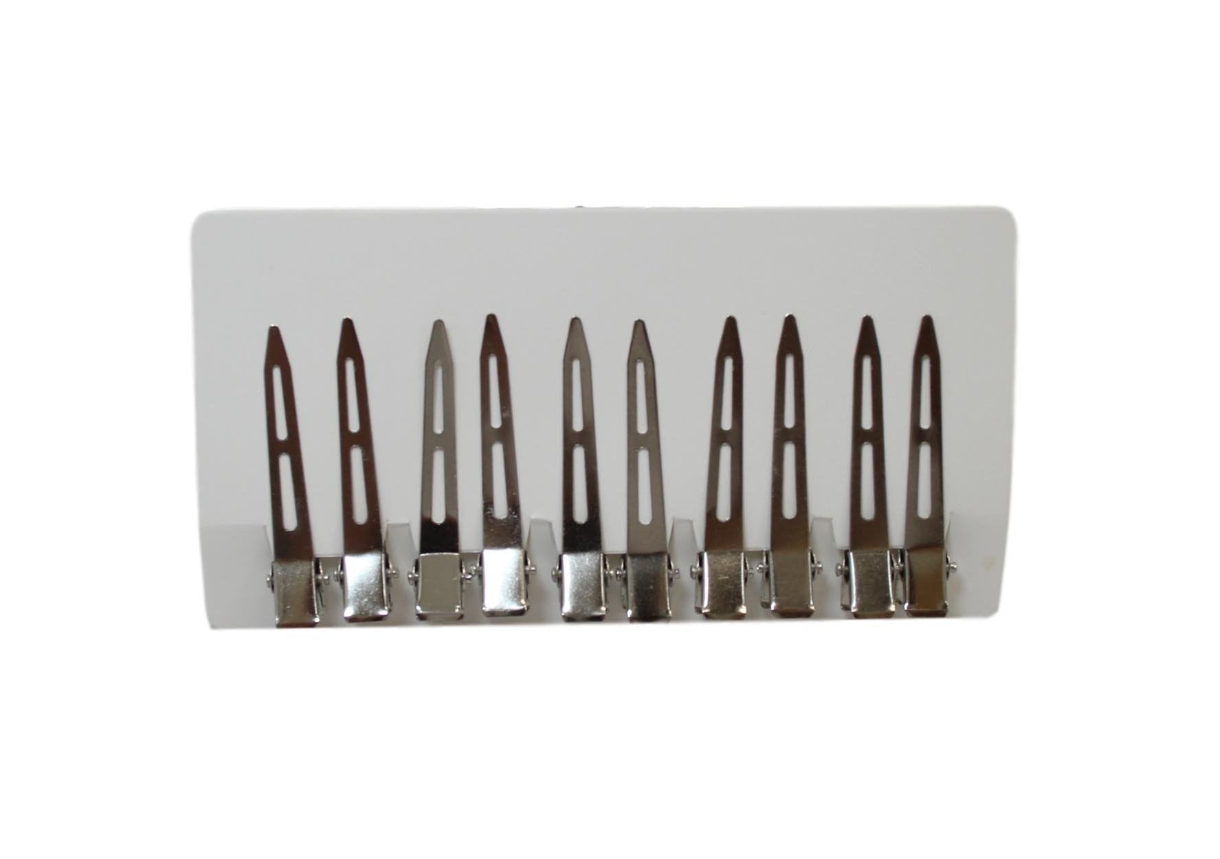 Premium 6 cm Metal Hair Clips Pack of 10 Stylish Hair Accessories