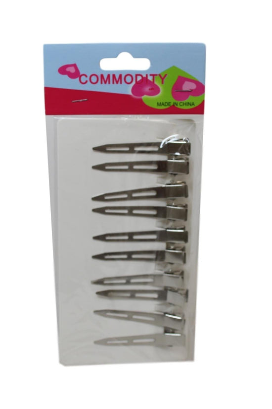 Premium 6 cm Metal Hair Clips Pack of 10 Stylish Hair Accessories