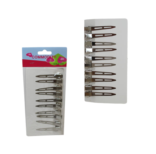 Premium 6 cm Metal Hair Clips Pack of 10 Stylish Hair Accessories
