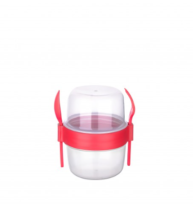 TTZ Take N Go Muesli Container 800ml with Utensils Assorted Colors