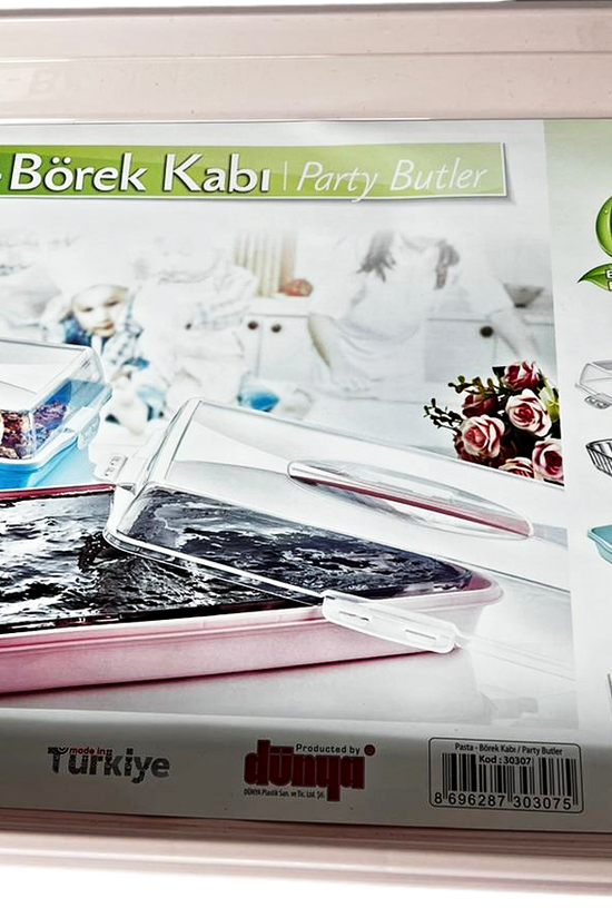 Premium Plastic Cake Pastry Party Tray Storage Box with Cover