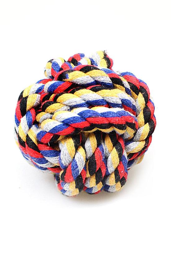 Durable 65 cm Knotted Rope Ball for Dog Chewing and Teething