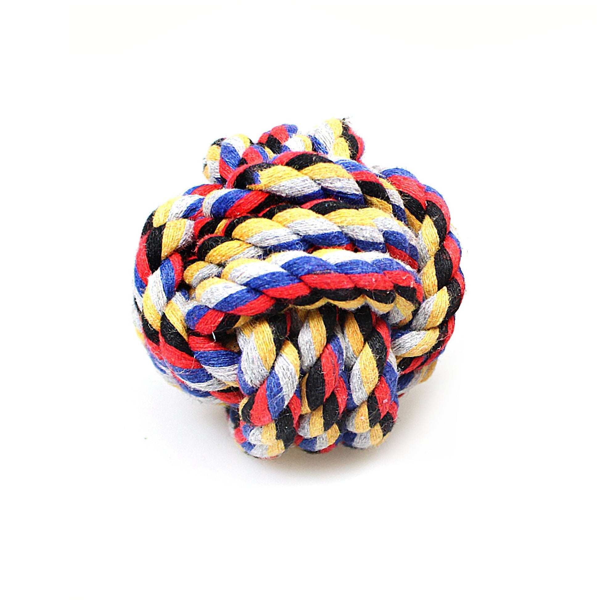 Durable 65 cm Knotted Rope Ball for Dog Chewing and Teething