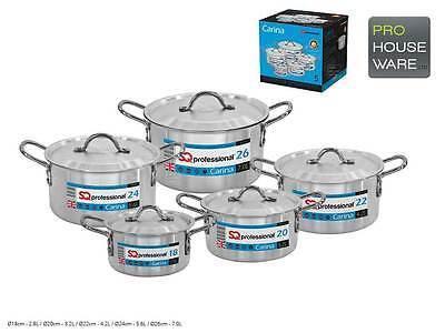 SQ Professional Galaxis Carina Aluminium Casserole Set Set of 5