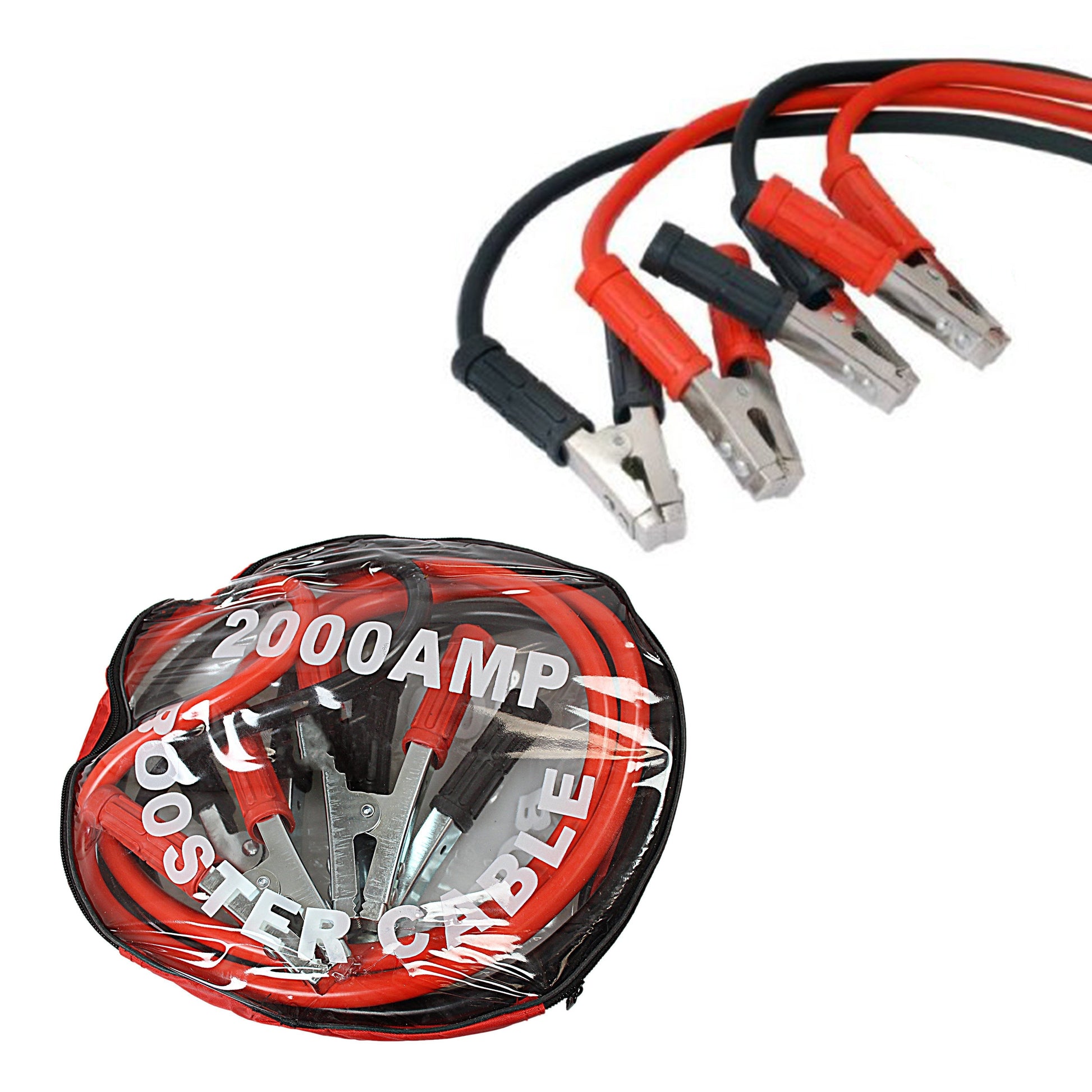 Heavy Duty 2000 Amp Jump Car Start Jump Lead 2 Metre Red Black