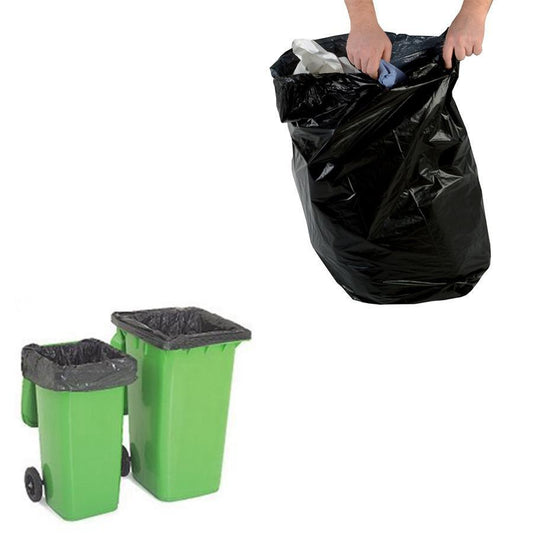 200 HeavyDuty Black Recycled Refuse Sacks for Outdoor DIY Projects
