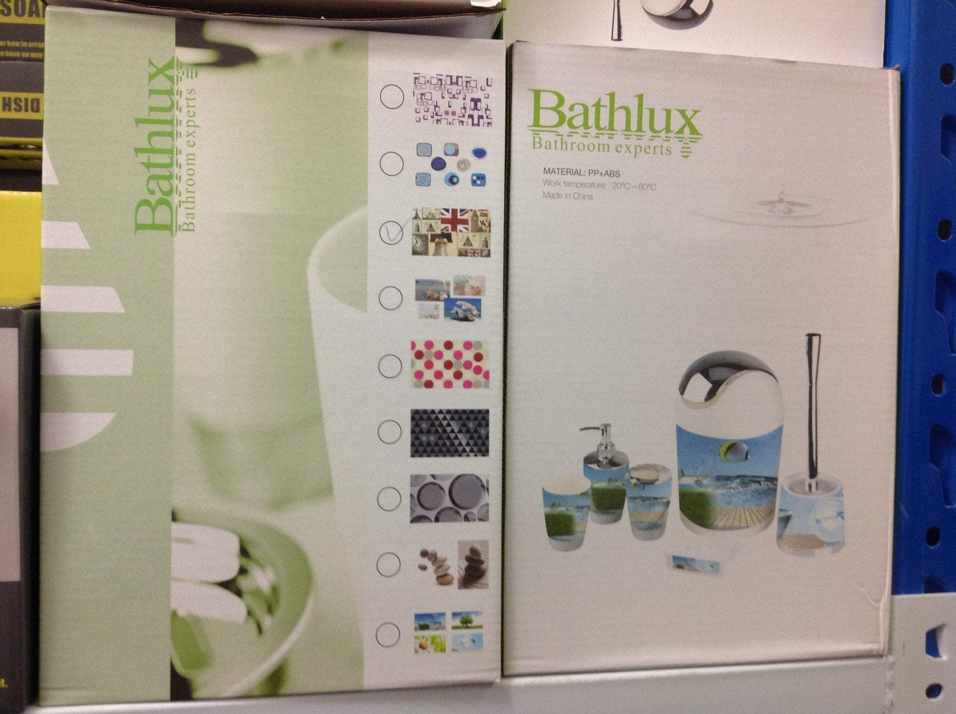 Colorful Printed Bathroom Accessories Set 4 Pieces