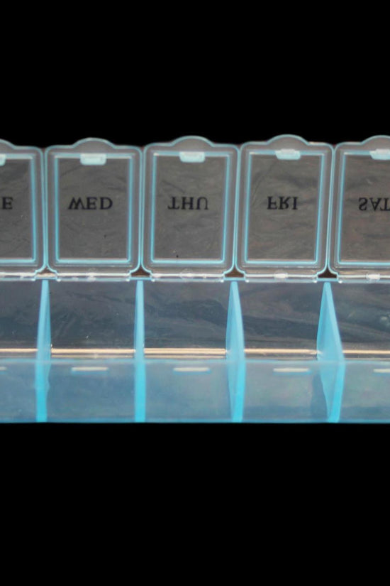7Day Plastic Pill Tablet Box Organizer Assorted Colors