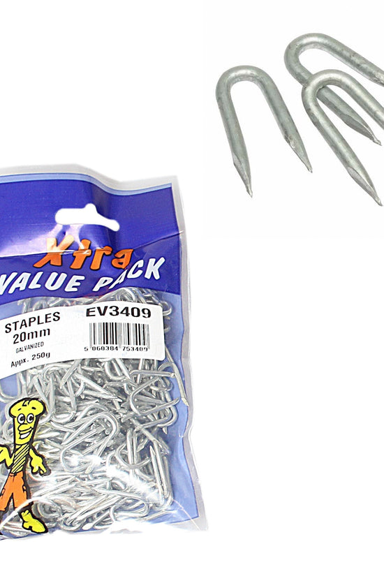 20mm Galvanised Staples HighQuality DIY Fasteners
