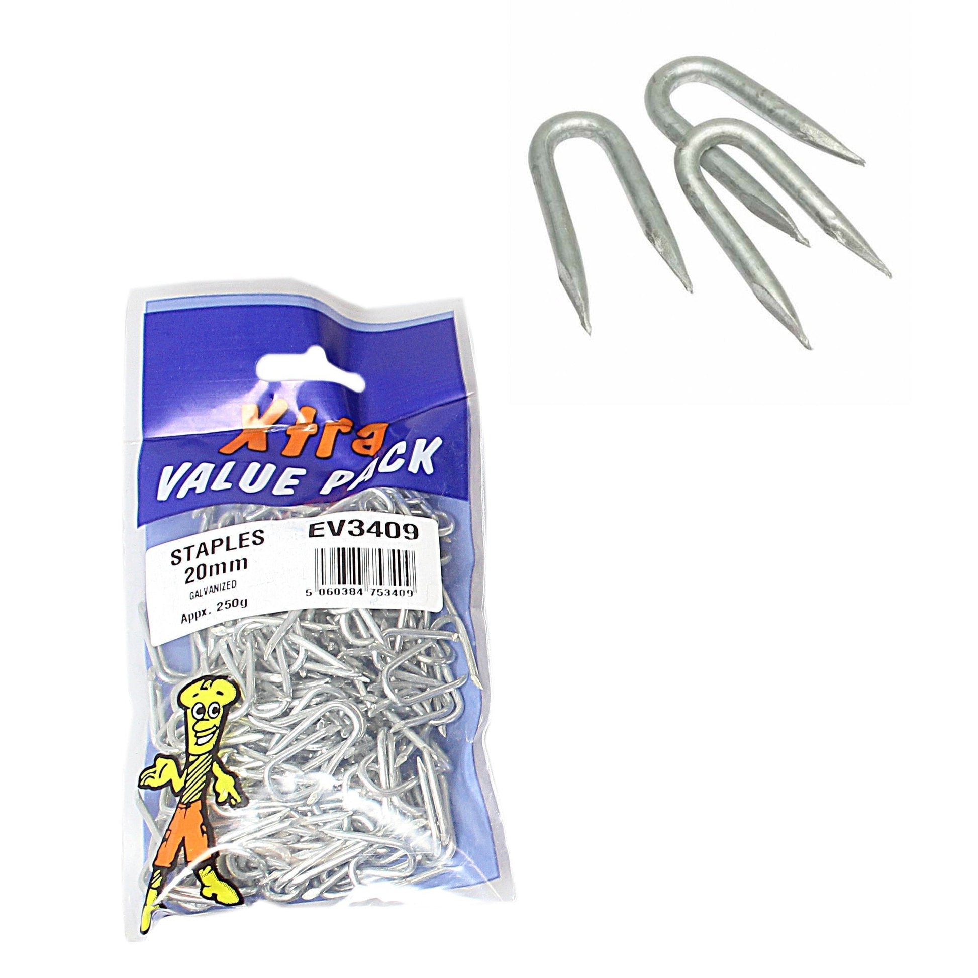 20mm Galvanised Staples HighQuality DIY Fasteners