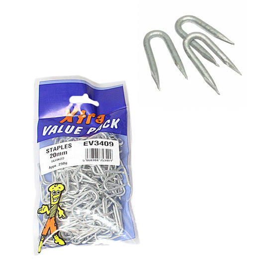 20mm Galvanised Staples HighQuality DIY Fasteners
