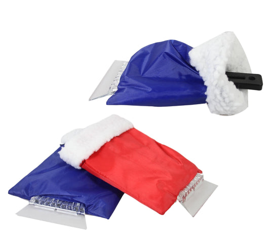 Durable Car Window Ice Scraper with Handle Cover Assorted Colors