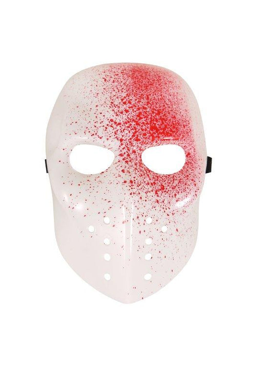 Blooded White Adult Halloween Face Mask Spooky Costume Accessory