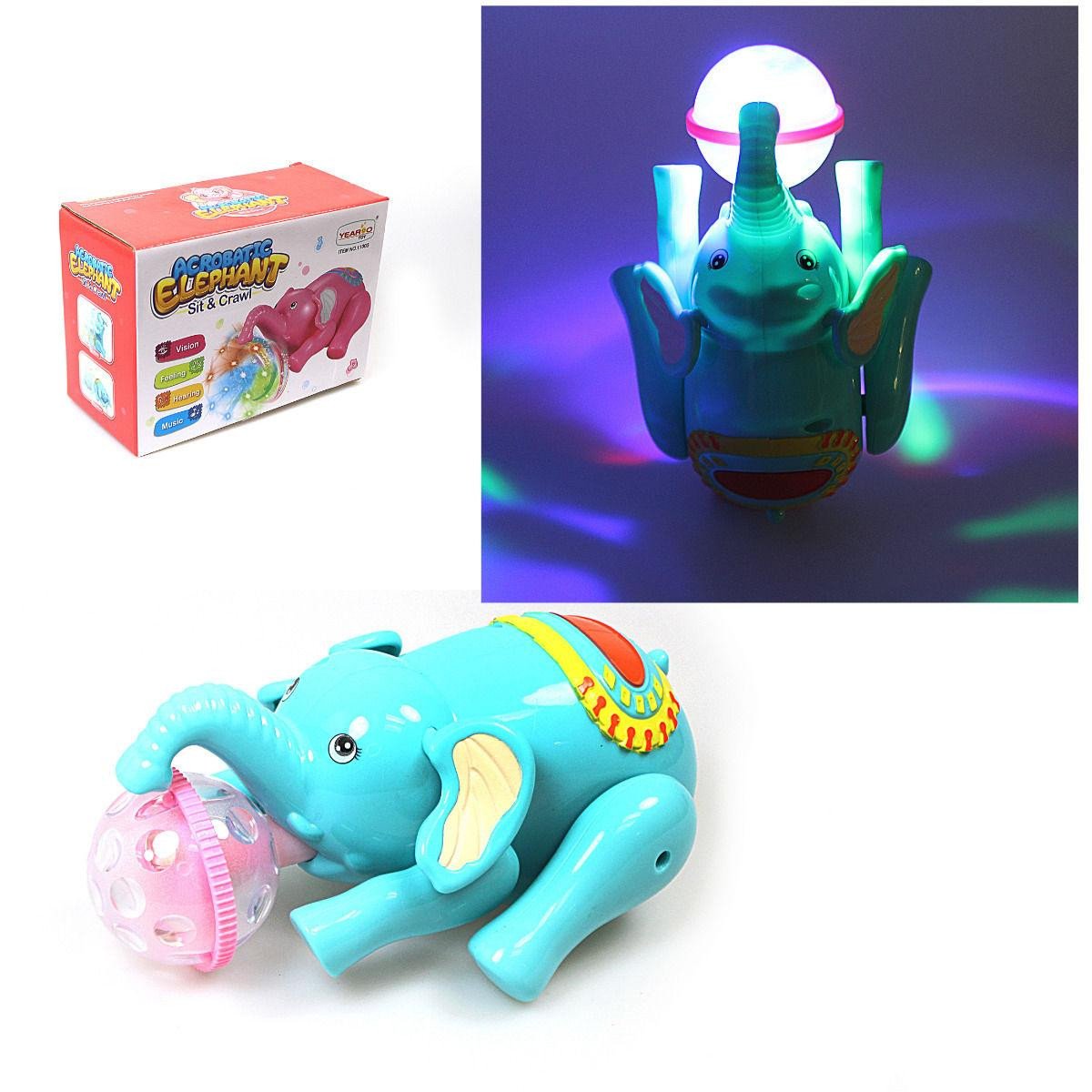 Interactive Sit Crawl Acrobatic Elephant Toy