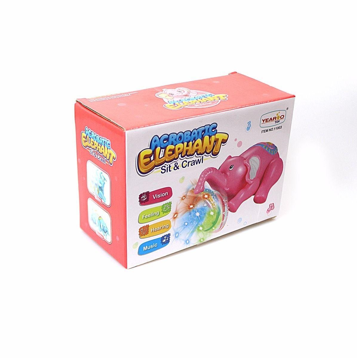 Interactive Sit Crawl Acrobatic Elephant Toy