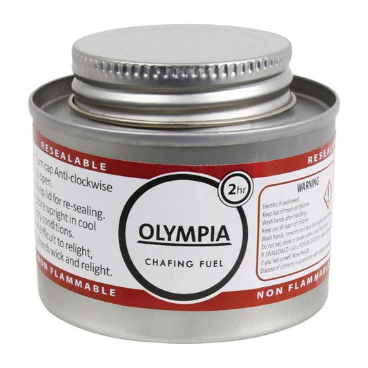 Olympia Gel Buffet Chafing Dish Fuel with Wick 2 Hours