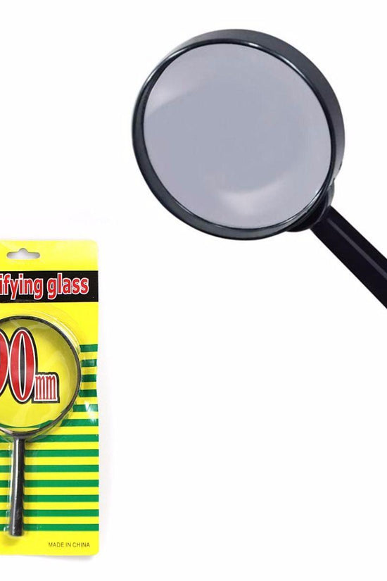Classic Black Frame 90mm Magnifying Glass