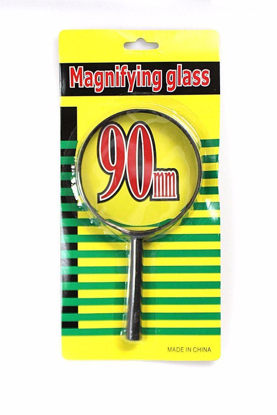 Classic Black Frame 90mm Magnifying Glass