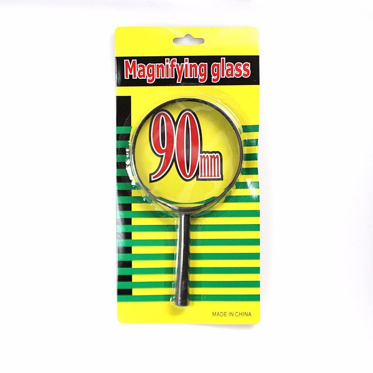 Classic Black Frame 90mm Magnifying Glass