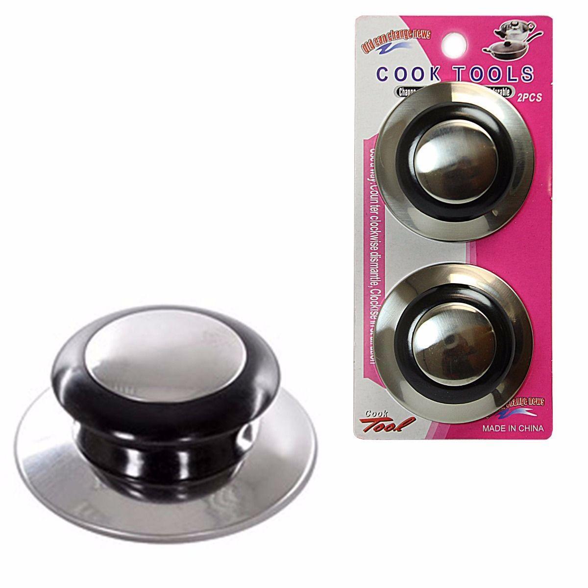 Durable Metal Pan Lid Replacement Knobs Pack of 2