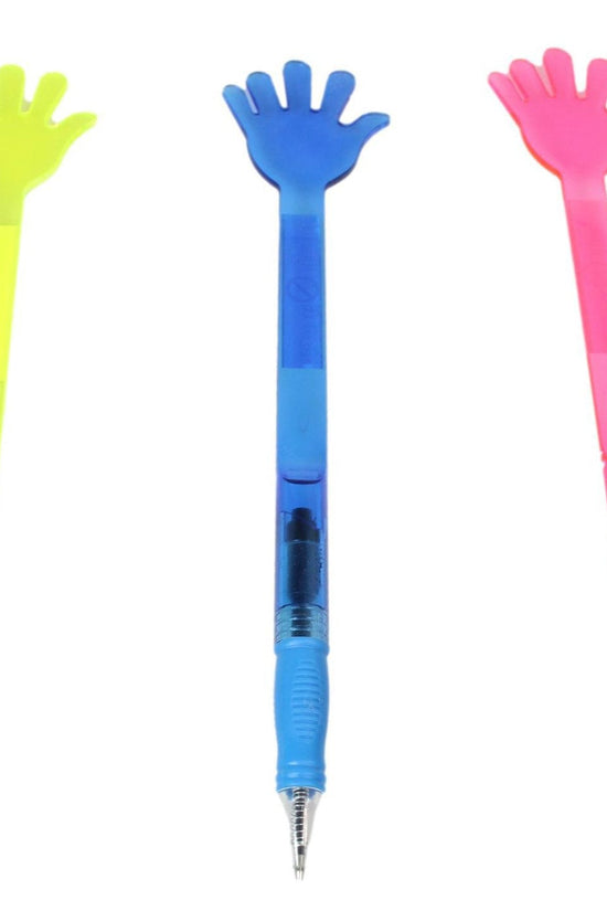 Giant Hand Shaped Pen Fun Assorted Colors 28 x 6 cm