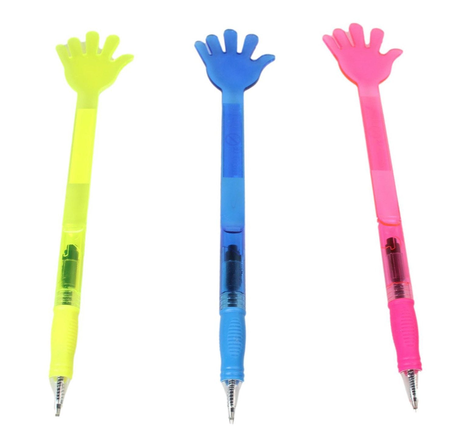 Giant Hand Shaped Pen Fun Assorted Colors 28 x 6 cm