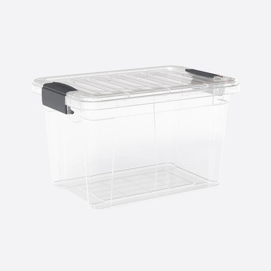 25L Plastic Lock Keep Storage Box Secure Household Organizer