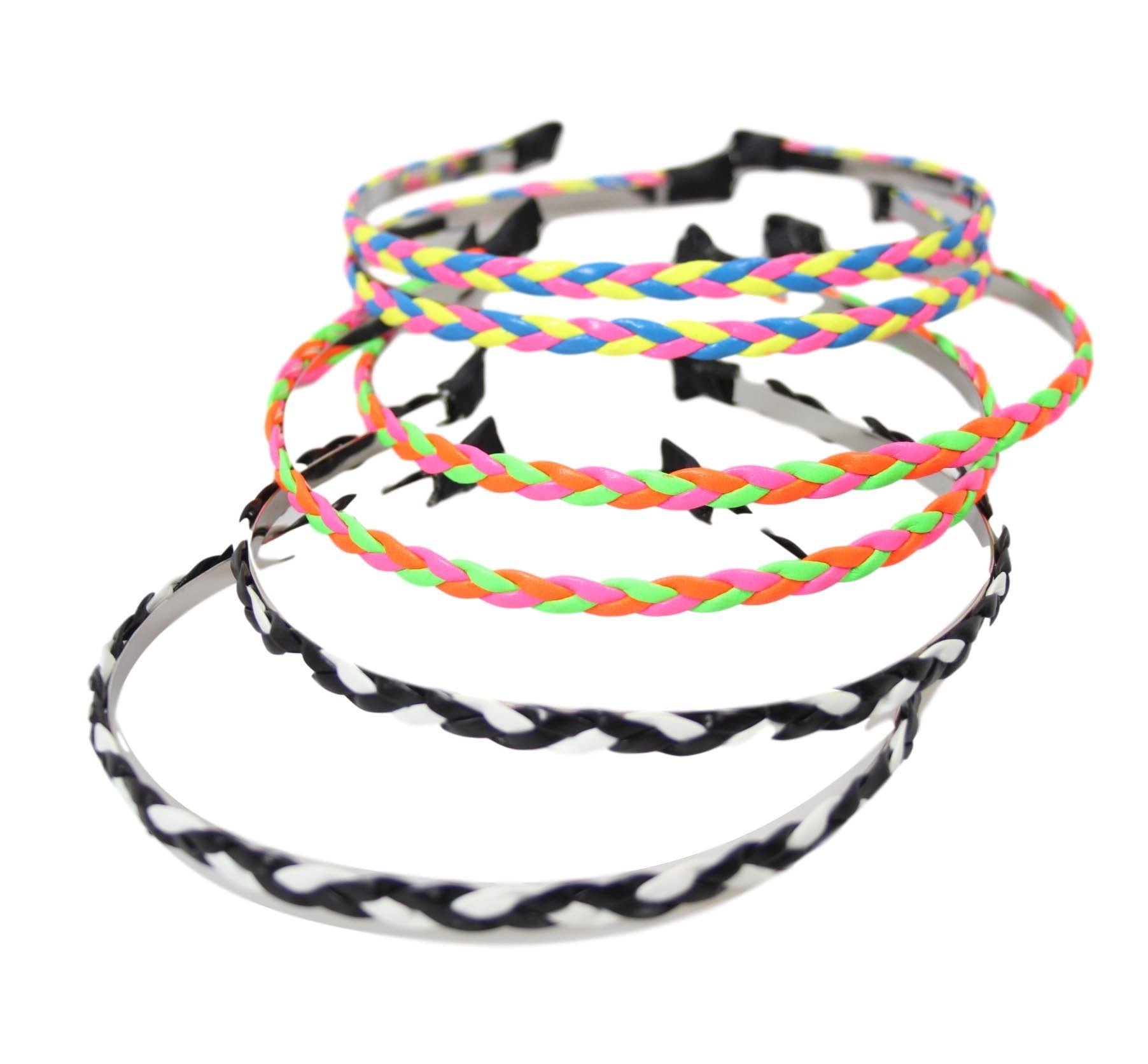 Neon Style Headbands Set of 3 for Ladies Girls