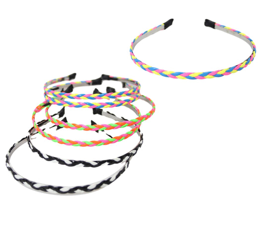 Neon Style Headbands Set of 3 for Ladies Girls