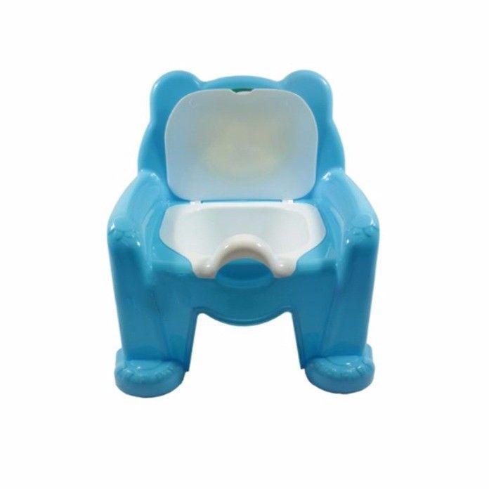 Blue Toddler Plastic Baby Potty Training Lightweight Portable