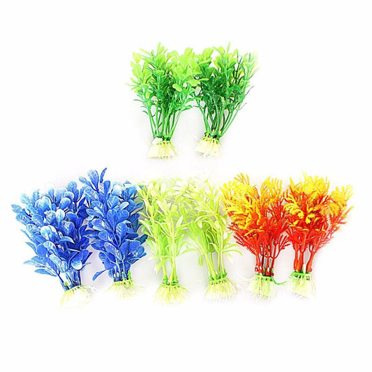 Artificial Tropical Aquarium Plants Set for Fish Tanks