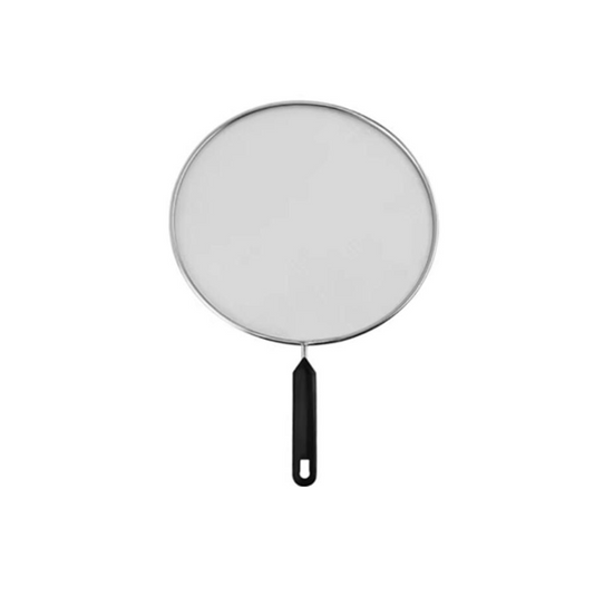 33 cm Silver Metal Mesh Splatter Screen Cover with Handle