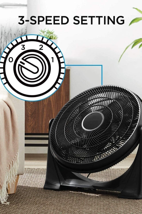 20Inch High Velocity Floor Fan with 3 Speed Settings Efficient Cooling Solution
