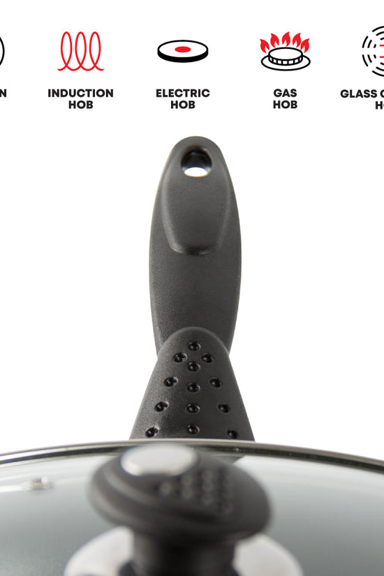 SQ Professional Una 24cm NonStick Frying Pan with Lid