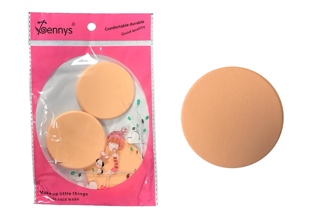 Cosmetic Make up Puff Cleansing Sponge Pads Pack of 2