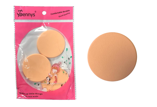 Cosmetic Make up Puff Cleansing Sponge Pads Pack of 2