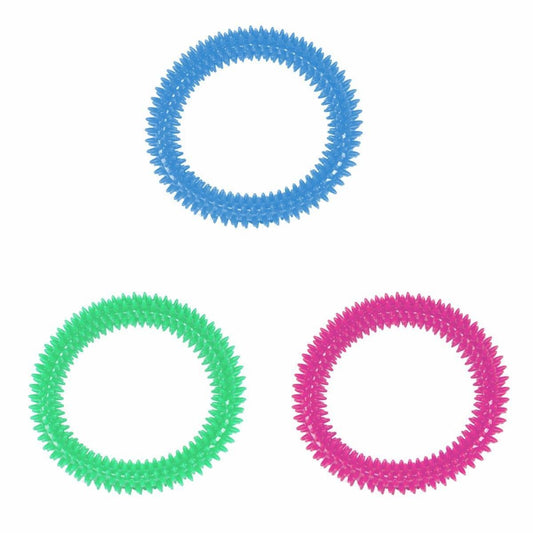 Dog Teeth Cleaning Rubber Ring Toy for Healthy Gums