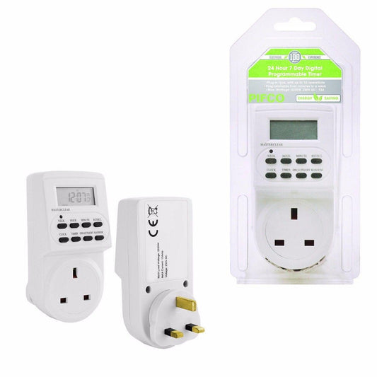 Eurosonic Digital Mains Timer Plug 24H7D Programming