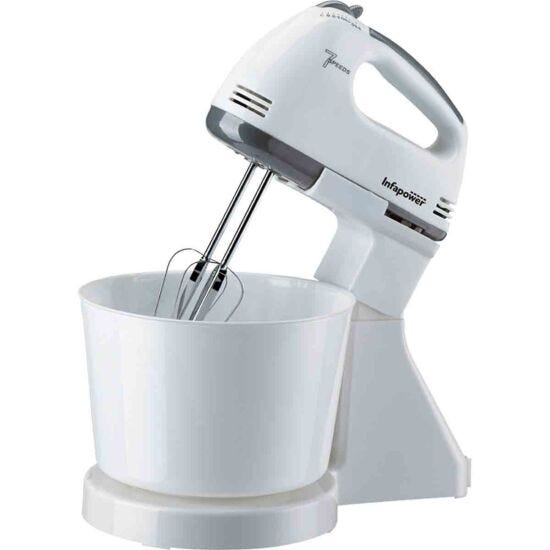 Infapower 7Speed Electric Stand Hand Mixer with 2L Bowl 100W