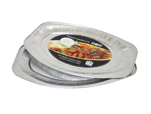2Pack Medium Roast Rice Food Serving Trays Elegant and Convenient
