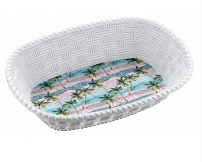 Modern Melamine Bread Basket 30 x 21 cm