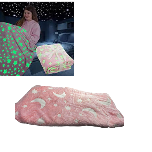 Illuminate Your Nights with Magic GlowInTheDark Blanket Assorted Colors