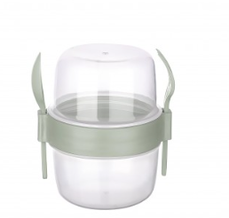 TTZ Take N Go Muesli Container 800ml with Utensils Assorted Colors