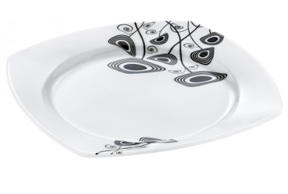 Modern Melamine Square Services Dinner Plate 24 cm