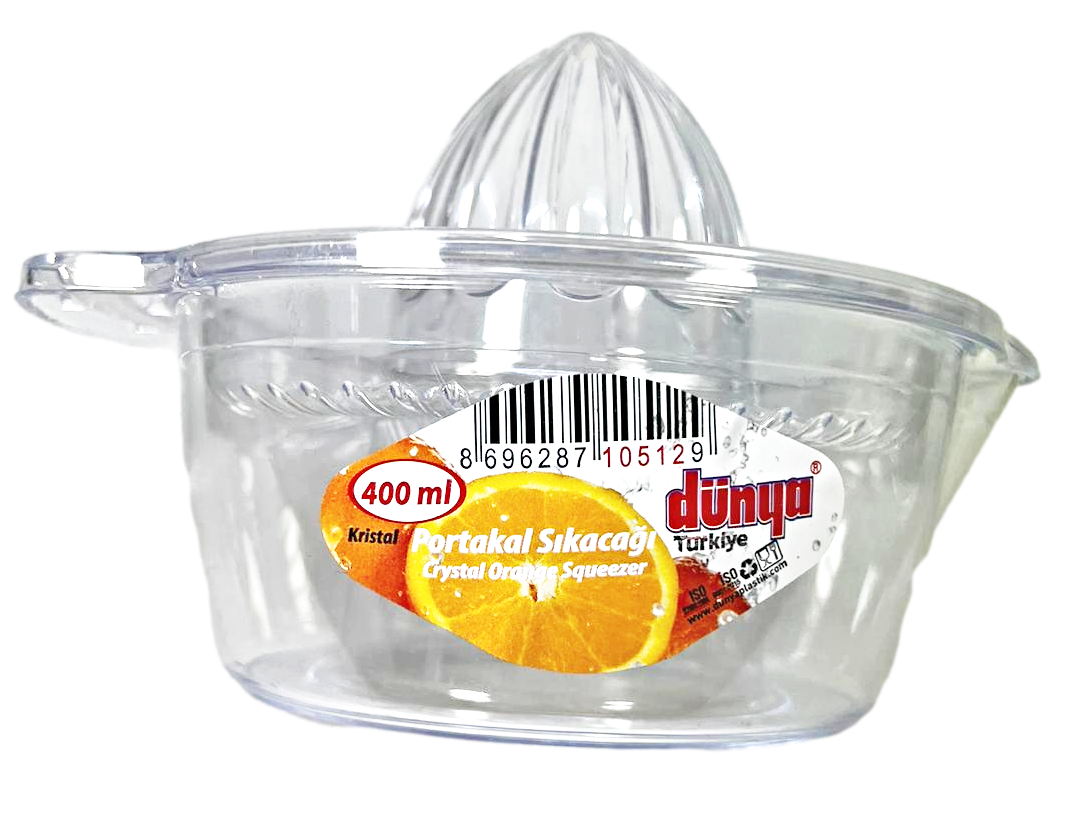 Crystal Orange Citrus Fruit Squeezer Easy Juicing Tool for Citrus Fruits
